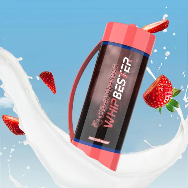 Whipbester 2000G 3.3L Strawberry Fruit Flavor N2O Tank Whip Cream Chargers - Image 3