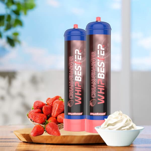 Whipbester 640G Strawberry N2O Tank Whip Cream Chargers - Image 2