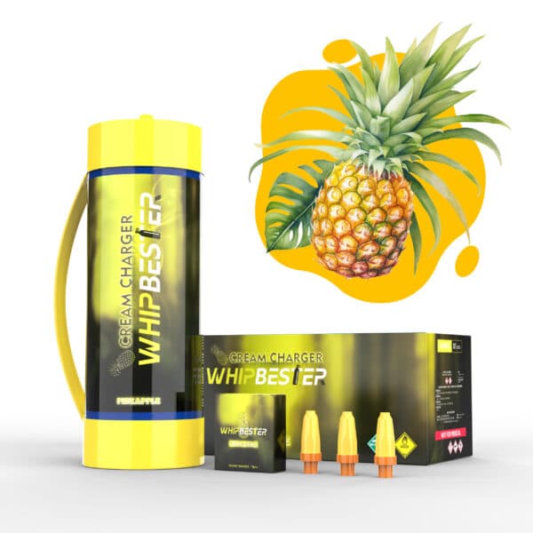 Whipbester 2000G 3.3L Pineapple Fruit Flavor N2O Tank Whip Cream Chargers