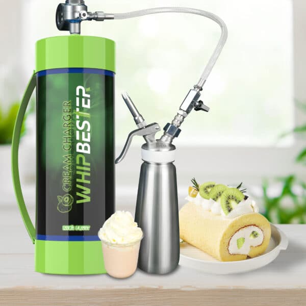 Whipbester 2000G 3.3L Kiwi Fruit Flavor N2O Tank Whip Cream Chargers - Image 4