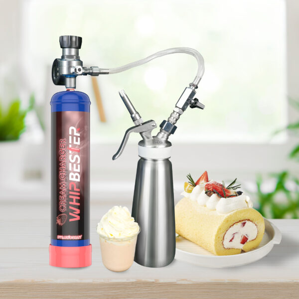 Whipbester 640G Strawberry N2O Tank Whip Cream Chargers - Image 3