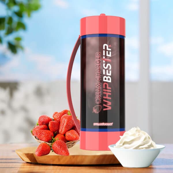 Whipbester 2000G 3.3L Strawberry Fruit Flavor N2O Tank Whip Cream Chargers - Image 5